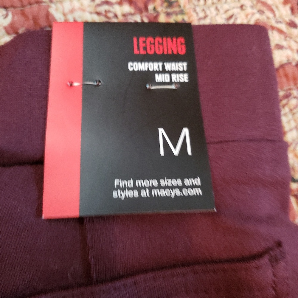 Burgandy Jean Leggins Size M